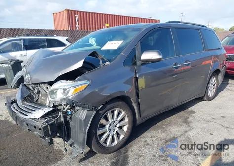 2015 Toyota Sienna Limited 7 Passenger из США, поврежденный, VIN 5TDYK3DC9FS533697